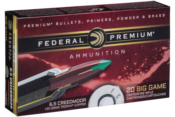 Federal 6.5 Creedmoor 120 gr Trophy Copper Vital Shok 20/Box