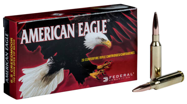 Federal 6.5mm Creedmoor 140 gr Open Tip Match (OTM) American Eagle 20/Box