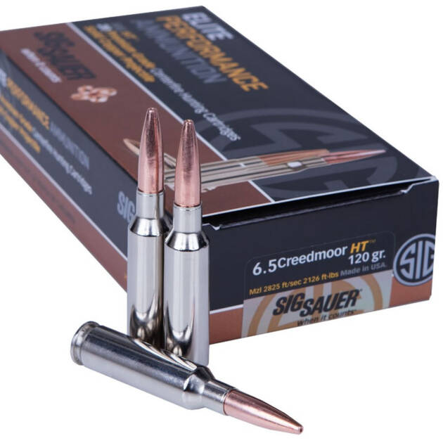 Sig Sauer 6.5 Creedmoor HT 120 gr Solid Copper Projectile 20/Box