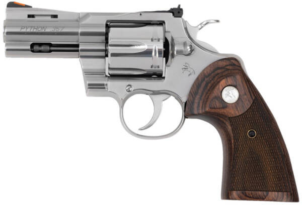 Colt Python .357 Magnum Stainless Steel Revolver With Wood Grips 3" 6RD - PYTHON-SP3WTS
