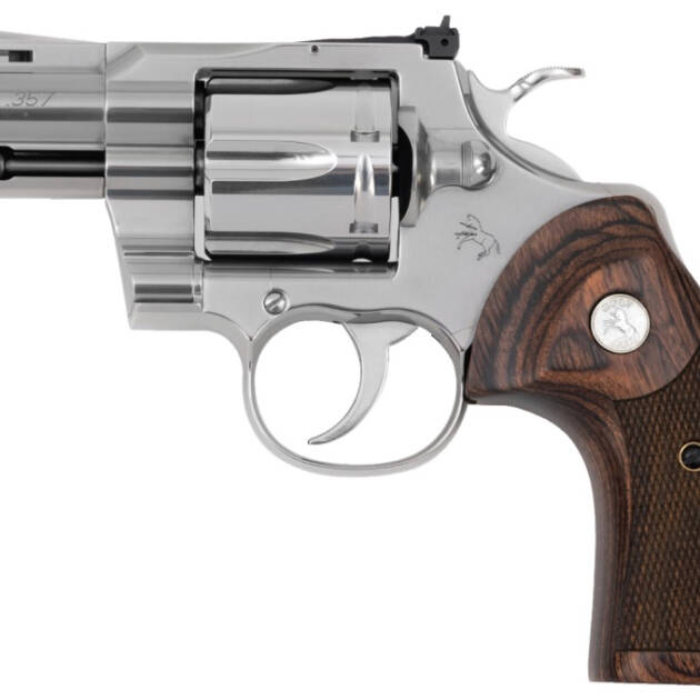 Colt Python .357 Magnum Stainless Steel Revolver With Wood Grips 3" 6RD - PYTHON-SP3WTS