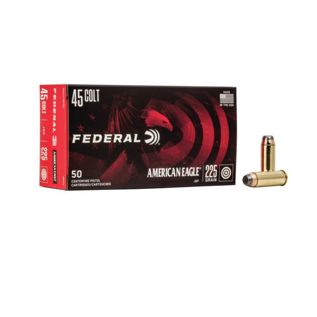 Federal American Eagle Handgun 225gr 45 Colt Ammunition 50 Round AE45LC
